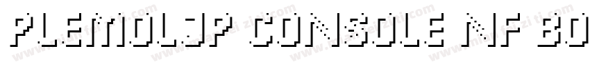 PlemolJP Console NF Bold字体转换